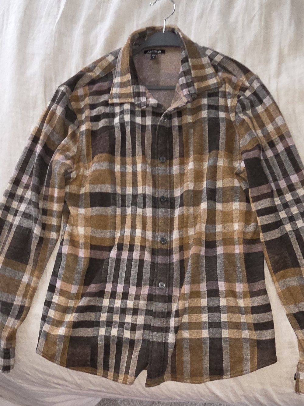 Expresss Plaid Button-Front Shirt